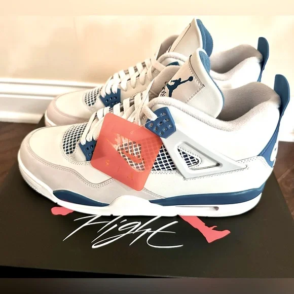 Nike | Shoes | New Nike Jordan 4 Retro 224 Military Blue  display picture 1